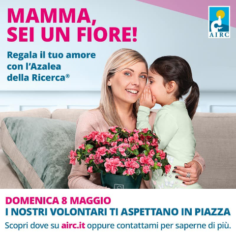AIRC – Regala il tuo amore con l’azalea della ricerca
