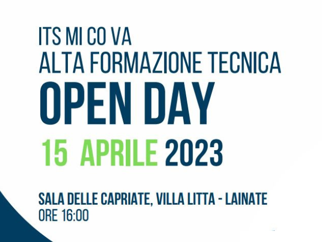 15 aprile | Open day ITS - Presentazione dei corsi