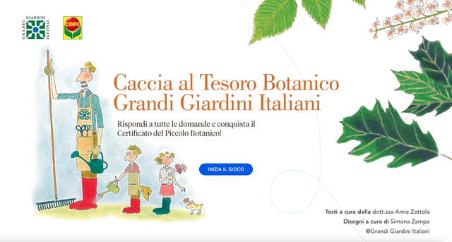 Caccia al Tesoro Botanico Grandi Giardini Italiani 2021 - Quest'anno on line