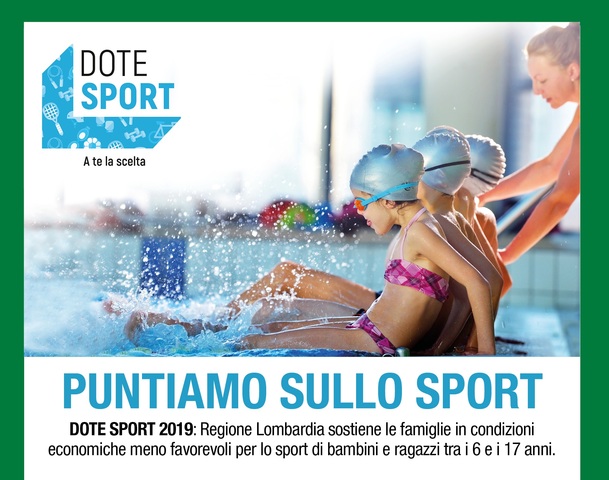 Bando dote sport 2019 - Regione Lombardia