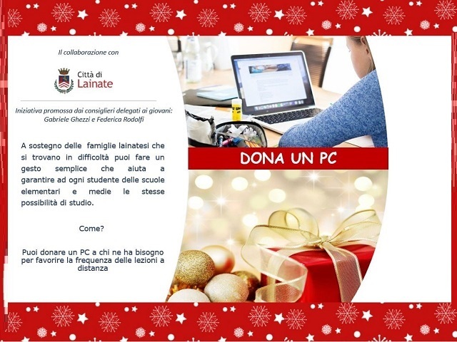 Dona un PC: parte la Campagna a sostegno dei ragazzi delle nostre scuole