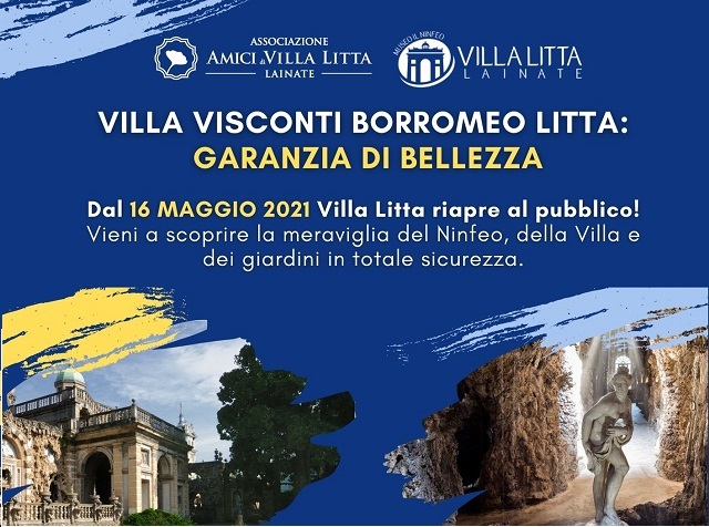 Dal 16 maggio riapre la stagione di Villa Litta